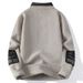 Pure Cross-Border Foreign Trade Dropshipping Hot-Selling Fashion New 2024 Autumn Winter Collar Knitted Sweater Men's Base_viptrois.com