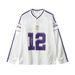 Men's Clothing Retro Letter Print Mesh Jersey Long Sleeved T Shirt Couple Loose Hiphop Top_viptrois.com