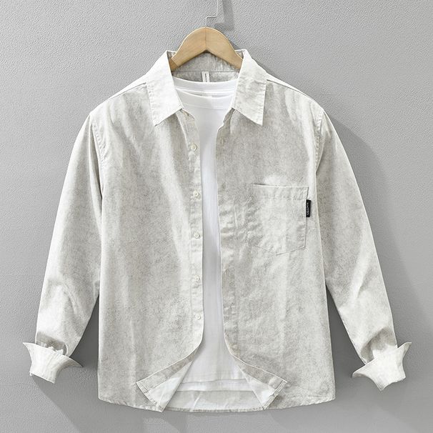 Vintage New Long Sleeved Shirt For Men, Fashionable And Versatile, Artistic And Casual Loose Top_viptrois.com