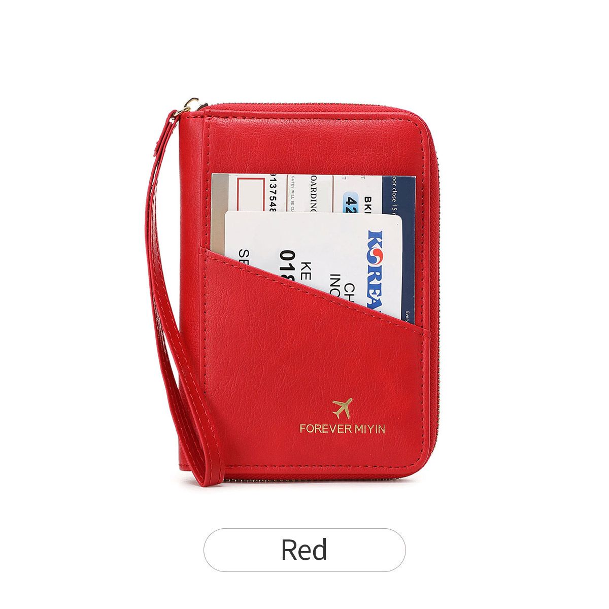Women's Wallet & Men's Wallet Rfid Antimagnetic Passport Bag Zipper Short Passport Holder Multifunctional Travel Storage Certificate Bag_viptrois.com