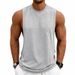 Men's Athletic Tank Top - Breathable Quick-Dry Gym Workout Shirt For Basketball & Training - Lightweight & Loose Fit Summer Sport Vest_viptrois.com