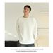 American Retro Heavy Cotton Long Sleeve T-Shirt Men, New Loose Fit Large Size Round Neck Drop Shoulder Tee For Spring_viptrois.com
