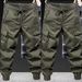 Men's Clothing Loose Youth Popular Casual Pants Overalls Solid Color Nine Point Pants Trendy Leggings Ins_viptrois.com