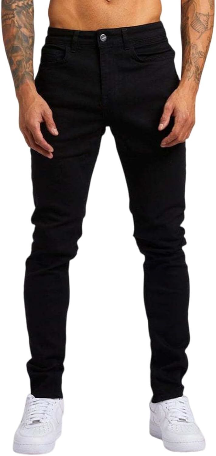 Men's Clothing Men's Straight Leg Jeans Style Street Fashion Retro Skinny Denim Cool Versatile For Formal & Casual For Men_viptrois.com