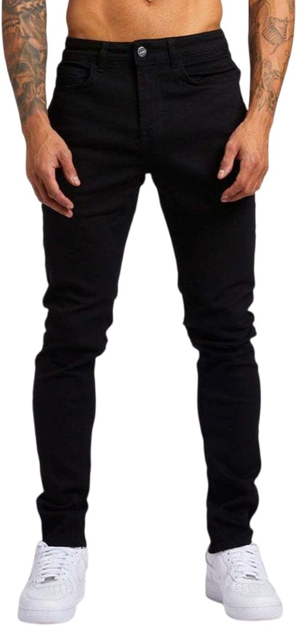 Men's Clothing Men's Straight Leg Jeans Style Street Fashion Retro Skinny Denim Cool Versatile For Formal & Casual For Men_viptrois.com