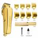 Ubeator Hair Cutting Hine Gold Metal Barbershop Cutter Haircut Cordless Clipper Hair Trimmer 100-240V Cut Electric_viptrois.com