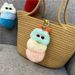 Bag Charm New Cute Caterpillar Keychain Cartoon Plush Doll Bag Pendant Creative Car Keychain Small Gift_viptrois.com