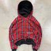 Reversible Zip-Up Hoodie - Streetwear Essential With Plaid & Stripes For Men & Women_viptrois.com