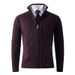 Men's Casual Zip-Up Knit Sweater Shirt - Lightweight Fall/Winter Fashion Pullover With Stand Collar (Multiple Colors & Sizes)_viptrois.com
