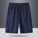 Men's Clothing Summer Men's Shorts Quick Drying Ice Silk Sports Leisure Cool Loose Large Size Outer Wear Thin Shorts Beach Pants_viptrois.com