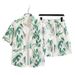 Men's Clothing Ice Silk Suit Men's Quick Drying Summer Short Sleeved Shirt Loose Large Size Floral Beach Shorts Couple Matching Two Piece Suit_viptrois.com