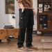 Men's Heavy Duty Work Pants - Relaxed Fit Straight Leg Cargo Pants With Multi-Pockets, Durable Cotton(Black, Grey, Army Green, Khaki)_viptrois.com