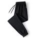 Men's Clothing Cotton Sports Pants Men's Casual Pants Plus Size Loose Straight Trousers Cuffed Pants_viptrois.com
