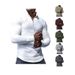 Cross-Border Spring And Autumn Small Checkered Sweatshirt Stand Collar Half Zipper Long Sleeve Jacquard Men's Top Trendy_viptrois.com