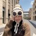 Women's Hats Winter Outdoor Cold Proof Earmuffs Lei Feng Hat Pullover Hat For Women With Glasses Wool Ball Knitted Wool Hat_viptrois.com