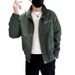 TikTok Hot-Selling Jacket For Men, Stand Collar Slim Fit Social Guy High-End Feel Coat 2024 Trendy Men's Autumn Winter_viptrois.com