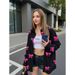 Elegant Oversized Blouse With Drop Shoulder & Single Button Closure – Soft Stretch Fabric, Flattering Fit For Women, Versatile Casual Wear_viptrois.com