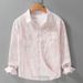 Autumn Men's Printed Simple Long Sleeved Shirt Trendy Youth Casual Loose And Trendy Men's Shirt_viptrois.com