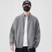 Loom Knitted Cardigan Jacket Men, Spring And 2025 New Trendy Casual Versatile Loose Stand Collar Autumn Top For Men_viptrois.com