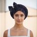 Autumn New Space Layer Hot Diamond Stacked Bow Hat Baotou Hat Muslim Hat_viptrois.com
