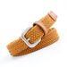 New men's and women's woven elastic canvas needle buckle belt versatile casual style_viptrois.com