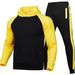 Men's Clothing Autumn and winter men's sports sweatshirt men's hoodie suit plus velvet solid color sweatshirt_viptrois.com