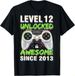 T-shirtlevel 2026 12 Unlocked Awesome Since 2013 12th Birthday Ga_viptrois.com