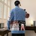 Pure Anyang High Neck Men's Christmas Bear Lazy Couple Loose Knitted Sweater Winter Thickened Warm Knitwear_viptrois.com