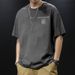 2025 New Summer Pure Cotton Short Sleeved T-shirt Men's Loose Round Neck Printed Men's Top Base Shirt Trend T Pattern Fashion_viptrois.com