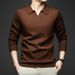 Men's Sweater Long Sleeve Seagull Neck Casual Business Versatile Knitted Sweater Men's Clothing_viptrois.com