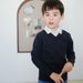 Miso BearSolid Color Girls Pullover Long-Sleeved Children's Sweater, Parent-Child Outfit_viptrois.com