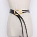 Solid buckle large and small horseshoe buckle belt women's belt decoration Internet celebrity same fashion U-shaped buckle waist seal trend_viptrois.com