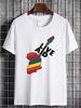 Vintage 80s LIVE AID T Shirt 1985 SAVES LIVES Rock Tour Paper Thin Distressed Casual Homme Graphic Top For Everyday Wear Designer Clothes_viptrois.com