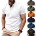 Men's New Lapel POLO Shirt Fashion Large Size Twill Cotton Men's T-shirt Tops_viptrois.com