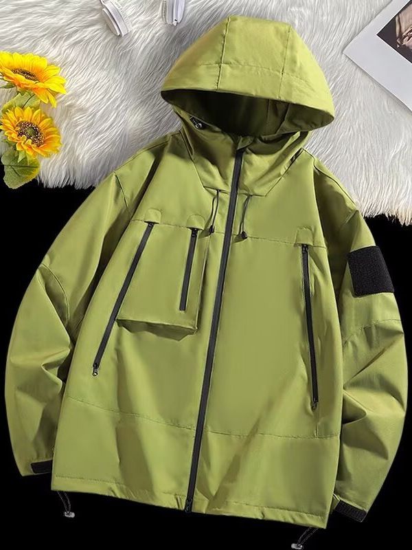 Outdoor Waterproof Autumn Jacket, Men's Functional Wind Work Bag Jacket, Assault Suit, Travel Jacket_viptrois.com