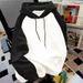 Heavy Cotton Spring And Autumn Hooded Shoulder Sweater Men's Winter Thickened Trendy Brand American Casual Loose Student Jacket_viptrois.com