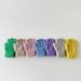 Children's gloves Winter ins solid color warm men's and women's baby five-finger gloves_viptrois.com