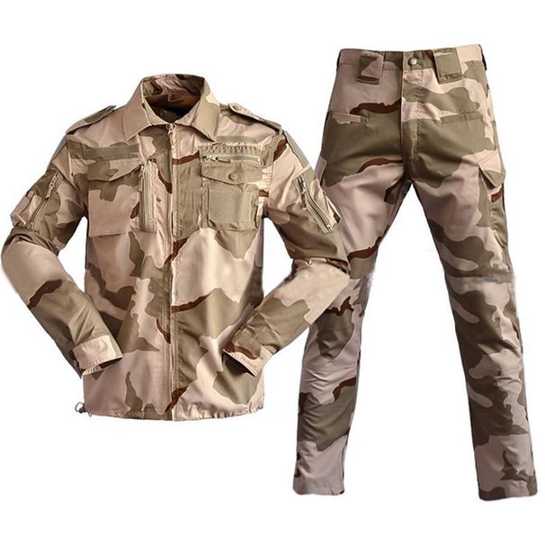 Men's Clothing Suit Men's Long-sleeved Outdoor Training Instructor Clothing CP Camouflage Tactical Shirt Suit Factory Wholesale_viptrois.com