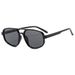 Men's Sunglasses Oval Sunglasses Trendy Fashion Men And Women Sunglasses Anti Ultraviolet Glasses_viptrois.com