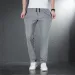Summer Soft Silk Fabric Slim-fit Casual Pants - Fashionable Style - Straight And Highly Elastic Long Pants - Men's Luxury Brand_viptrois.com