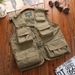 Breathable Mesh Fishing Vest With Multiple Pockets, Quick-Dry Photographer Workwear, Oversized Men's Utility Vest For Outdoor Activities_viptrois.com