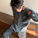 2026 Early Autumn Knitted Small Cardigan Round Neck Versatile Korean Version Of Students Embroidered Sweater Jacket Top With Men And Women_viptrois.com