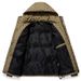 Men's Winter Hooded Letter B Print Cotton Padded Jacket - Loose Fit, Thickened Warm Coat For Teens & Youth_viptrois.com