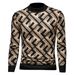 Autumn And Winter New Trendy Warm Semi-turtleneck Sweater Men's Fashion Statement Knitwear Sweater_viptrois.com