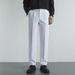 Men's Summer Trousers Lightweight Straight Leg Pants, Airy Comfort Stretch Fabric For Casual Office Wear, Black Khaki Gray White Chino_viptrois.com