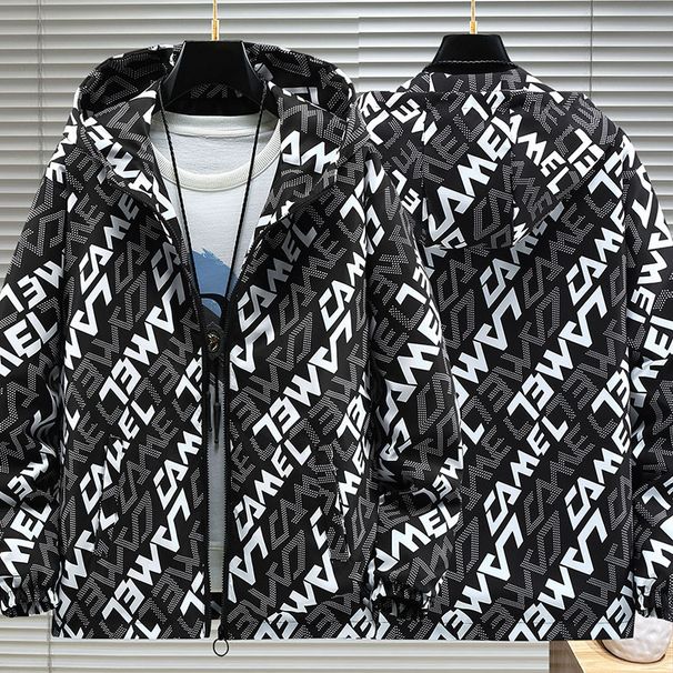 Men's Clothing Light Luxury Men's Clothing Fat Spring Coat Men's Casual Men's Jacket Hooded Loose Large Top Fashion_viptrois.com