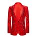 Men's Costume Sequin Tree Dress Coat Stage Performance Suit Coat_viptrois.com