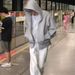 Men's Clothing Teenagers Autumn American Fashion Cardigan Sweater Men's All Match Casual Tops Sports Hooded Zipper Jacket_viptrois.com