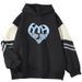 Spring And Autumn New Color Block High-End HTH Hotter Than Hell Cool Internet Celebrity Long Sleeve Sweatshirt_viptrois.com
