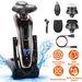 5 In 1 Electric Razor Shaver Rechargeable Cordless Head Beard Trimmer Shaver Kit IPX6 Waterproof Dry Wet Grooming Kit_viptrois.com